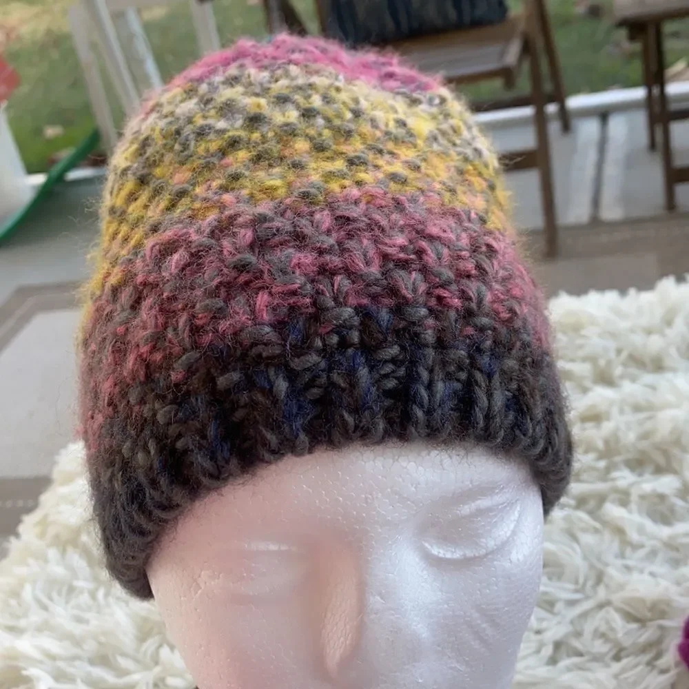 Handmade Knit Hat & Infinity Scarf Set - Picture 3 of 6